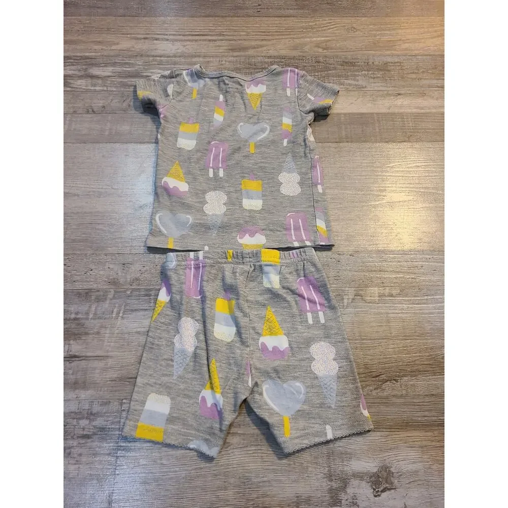 Carter's 2t girls ice cream print pajama set